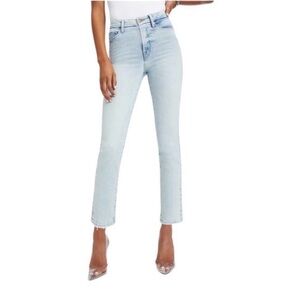 Good American Good Classic Cropped Jeans